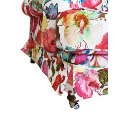 Isabella fotel - tkanina w kwiaty