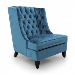 Fortuna - fotel z wysokim pikowanym oparciem