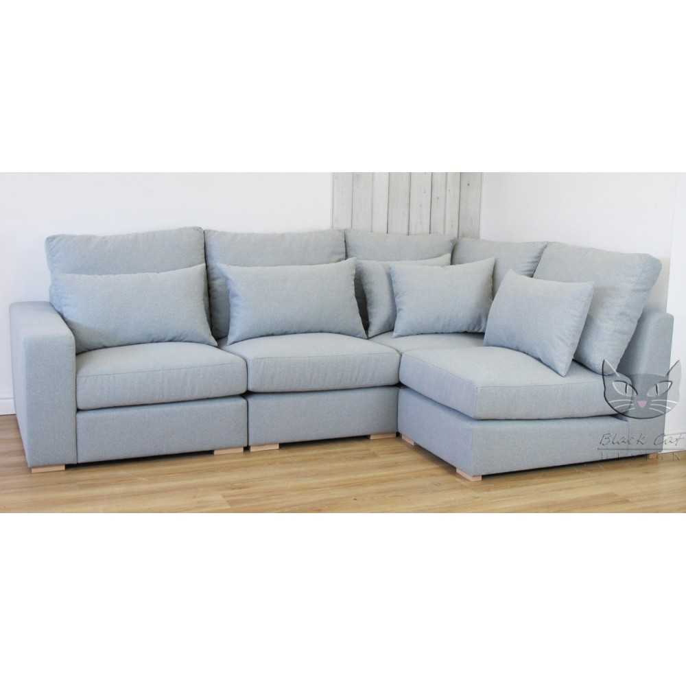 Popielaty narożnik modułowy do salonu Raffa 280x280 cm Popielaty narożnik modułowy do salonu Raffa 280x280 cm