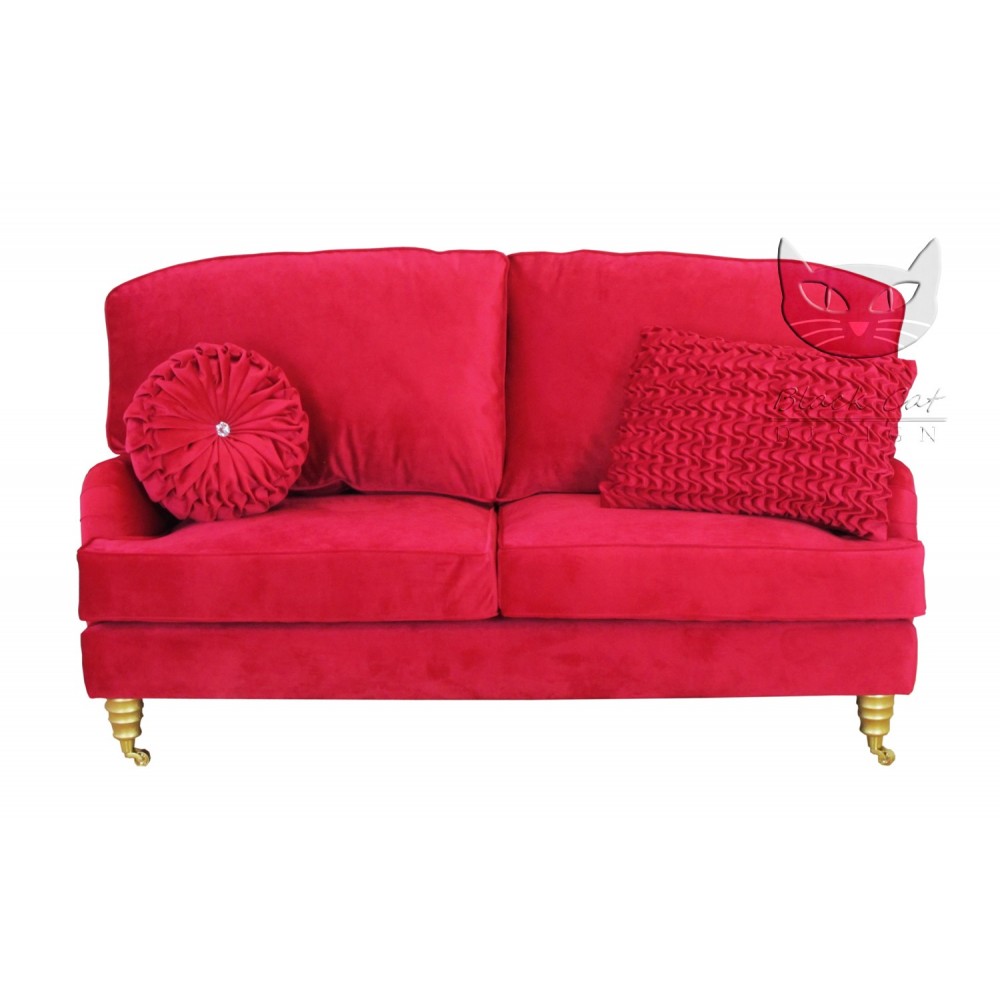 Różowa kanapa w stylu francuskim Marlene 179 cm