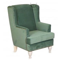 Fotel klasyczny zielony Monroe