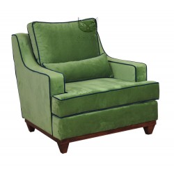 Lukrecja - zielony fotel retro
