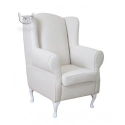 Rosaly - stylizowany fotel z wysokim oparciem