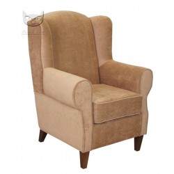 Vintage 2 - stylizowany fotel z wysokim oparciem