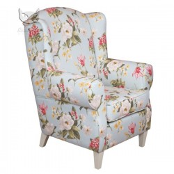 Vintage - stylizowany fotel w róże