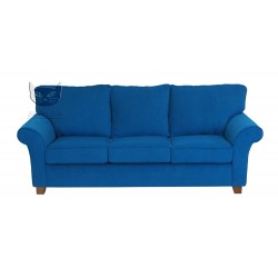 Olena 220 - turkusowa klasyczna sofa nierozkładana