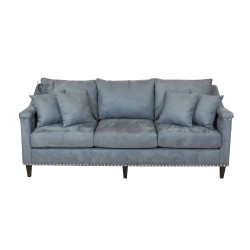 Nierozkładana szara sofa stylowa Leonia 220 cm