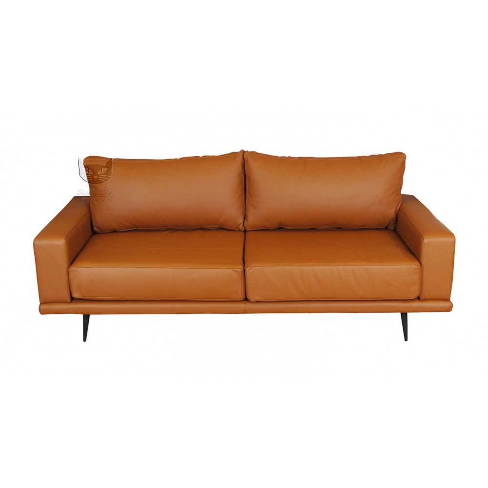 Nierozkładana skórzana sofa Carlton 205 cm