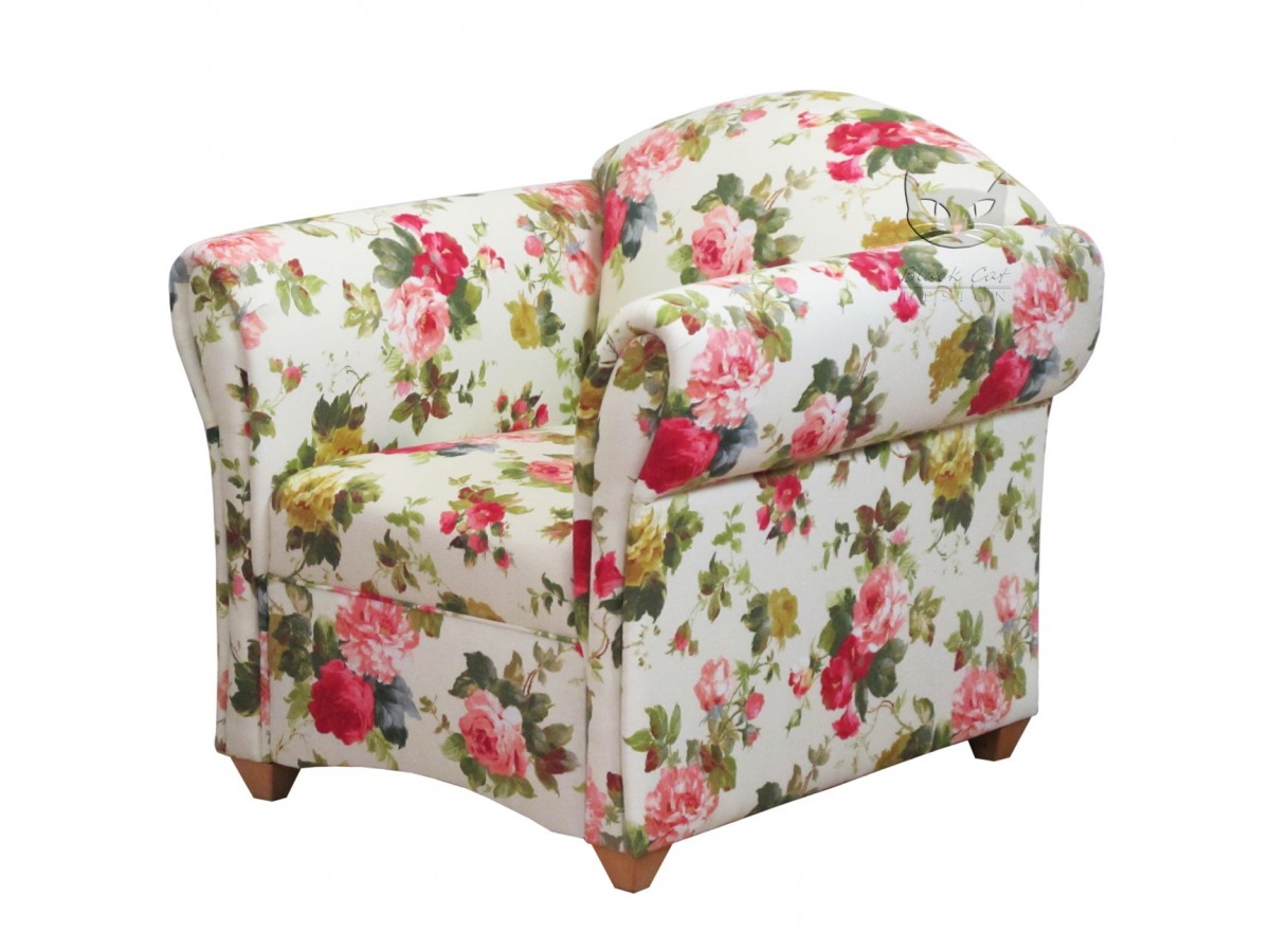 Maribel - fotel w róże w stylu angielskim