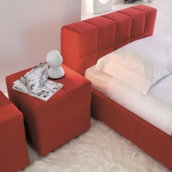 Cube nowoczesne łózko tapicerowane