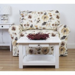  Sofa z funkcją spania i ściąganym pokrowcem Flower 126 cm/FS