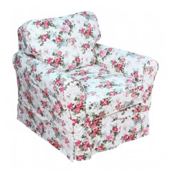 Klasyczny fotel w kwiaty -Flower