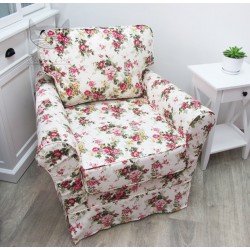 Klasyczny fotel w kwiaty -Flower