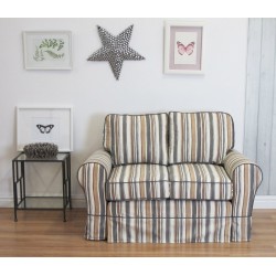 szara klasyczna sofa - Flower 146 cm/BF