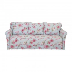 Flower wer. 230 - lniana sofa nierozkładana