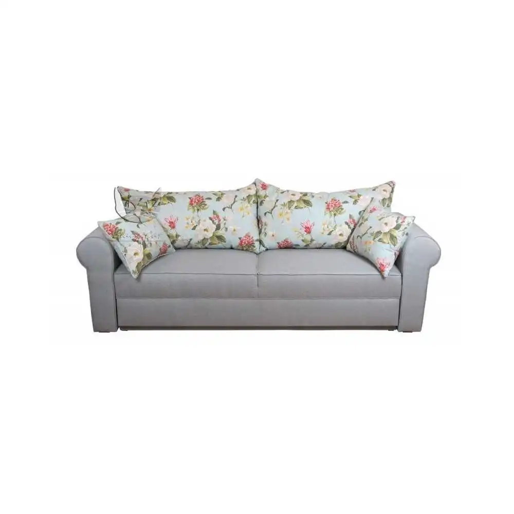 Sofa z poduchami w kwiaty Rosaly