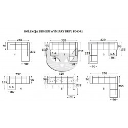 Nowoczesny narożnik Bergen Nowoczesny narożnik Bergen
