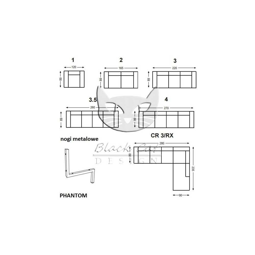 Modernistyczny narożnik Phantom Modernistyczny narożnik Phantom
