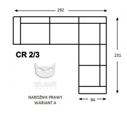 Przytulny narożnik Tiesto