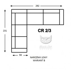 Przytulny narożnik Tiesto