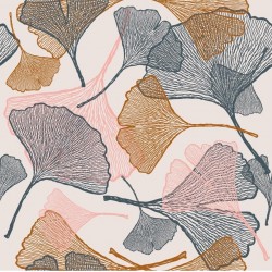 WT tkanina tapicerski liście ginco