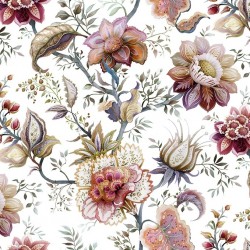 Tkanina tapicerska wzór roślinny
