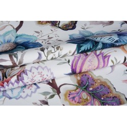 Tkanina tapicerska malowane kwiaty