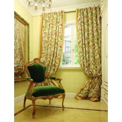 Tkanina tapicerska wzór roślinny