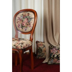 Ibis - gruba żakardowa tkanina w róże Ibis - gruba żakardowa tkanina w róże