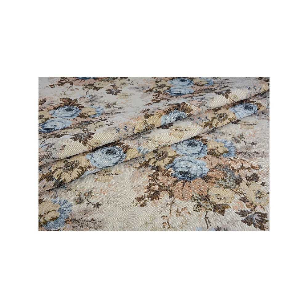 Regina - gruba żakardowa tkanina w róże Regina - gruba żakardowa tkanina w róże