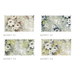 Monet - tkaniny bawełniane w kwiaty