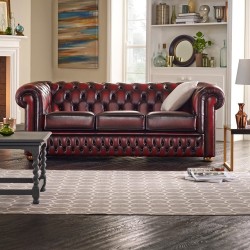 Sofa Windsor - 3 osobowa styl brytyjski