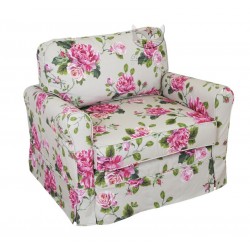 Kanapa w stylu vintage do salonu - Flower 110 cm 