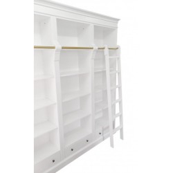 Bardzo duża biblioteczka z drabiną Elia