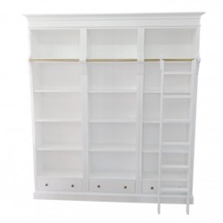 Bardzo duża biblioteczka z drabiną Elia