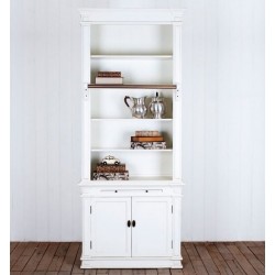 Biała stylowa biblioteczka Edna