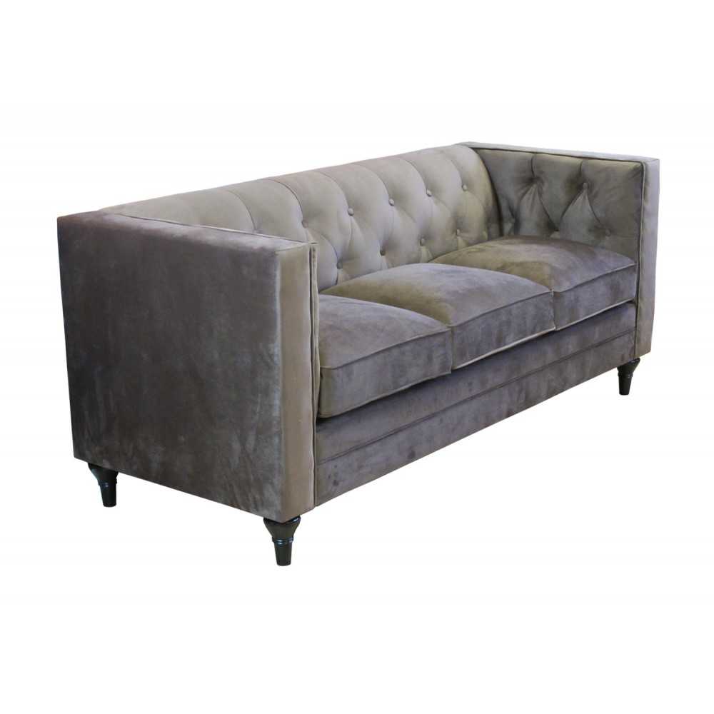 Donna pikowana miękka sofa w pluszowej tkaninie Donna pikowana miękka sofa w pluszowej tkaninie