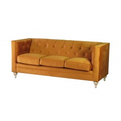 Donna 200 cm pikowana miękka sofa w pluszowej tkaninie Donna 200 cm pikowana miękka sofa w pluszowej tkaninie