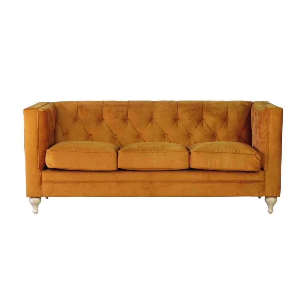 Donna pikowana miękka sofa w pluszowej tkaninie Donna pikowana miękka sofa w pluszowej tkaninie