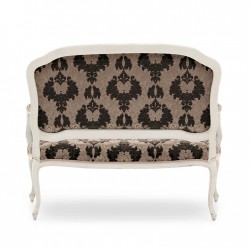 Teseo - pufa drewno tapicerka