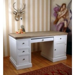 Biurko z blatem z drewna Kevin 150