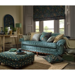 Oakmere Saffron efektowna tkanina we wzory roślinne