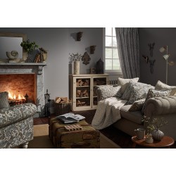 Oakmere Ochre delikatny wzory roślinne w czerniach