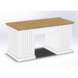 Biurko z blatem z drewna Kevin 150