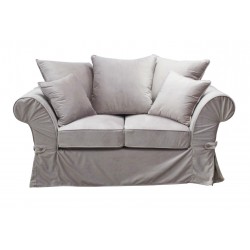 Prowansalska sofa do spania z luźnym pokrowcem- Federica 190