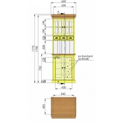 Witrynka na wymiar NO.506