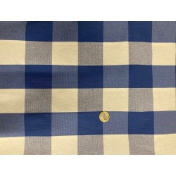 Niebieska duża krata