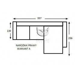 Libra narożnik w stylu cottage na wymiar