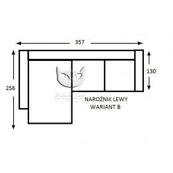 Libra narożnik w stylu cottage na wymiar