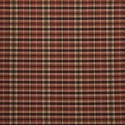 COTTINGLEY WINE tkanina w kratę w kolorze cegły